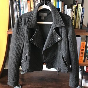 sz S Marrakech Anthropologie Quilted Moto Jacket